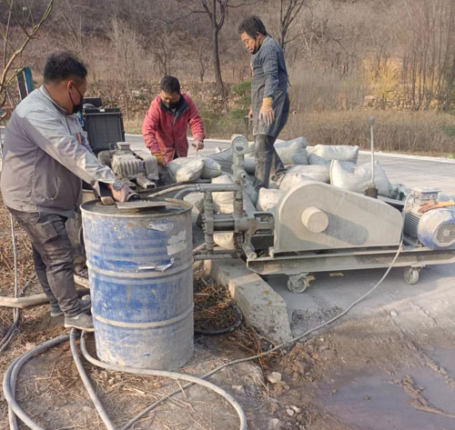 鄂城路面下沉注浆